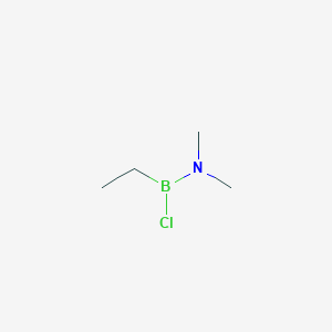 molecular formula C4H11BClN B155889 Chloro(dimethylamino)ethylborane CAS No. 1739-26-0