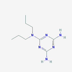 molecular formula C9H18N6 B155892 s-Triazine, 2,6-diamino-4-dipropylamino- CAS No. 1985-44-0