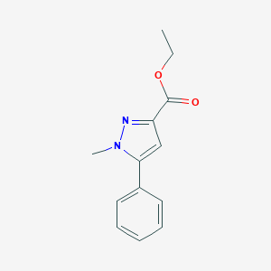 molecular formula C13H14N2O2 B155895 Ethyl 1-methyl-5-phenylpyrazole-3-carboxylate CAS No. 10199-51-6