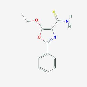 molecular formula C12H12N2O2S B155897 5-Ethoxy-2-phenyloxazole-4-carbothioamide CAS No. 128242-93-3