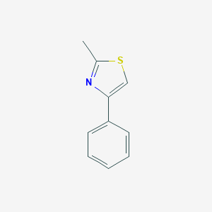 molecular formula C10H9NS B155899 2-Methyl-4-phenyl thiazole CAS No. 1826-16-0