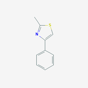 molecular formula C10H9NS B155899 2-Methyl-4-phenylthiazole CAS No. 1826-16-0