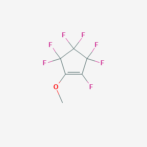 molecular formula C6H3F7O B155907 1,3,3,4,4,5,5-Heptafluoro-2-methoxycyclopent-1-ene CAS No. 1759-60-0