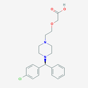 molecular formula C21H25ClN2O3 B155916 (S)-西替利嗪 CAS No. 130018-76-7