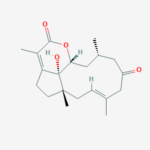 molecular formula C20H28O4 B155925 Clavirolide A CAS No. 132750-47-1
