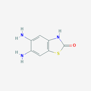 molecular formula C7H7N3OS B015593 5,6-Diaminobenzothiazolinone CAS No. 120791-35-7
