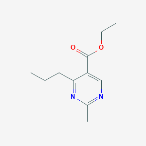 molecular formula C11H16N2O2 B155930 Ethyl 2-methyl-4-propylpyrimidine-5-carboxylate CAS No. 127957-89-5