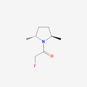 molecular formula C8H14FNO B155938 1-[(2R,5R)-2,5-dimethylpyrrolidin-1-yl]-2-fluoroethanone CAS No. 136634-11-2