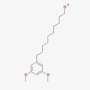 molecular formula C18H30O3 B155946 10-(3,5-Dimethoxyphenyl)decan-1-ol CAS No. 152430-95-0