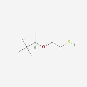 molecular formula C8H18OS B155951 2-(beta-Mercaptoethoxy)-3,3-dimethylbutane CAS No. 10160-73-3