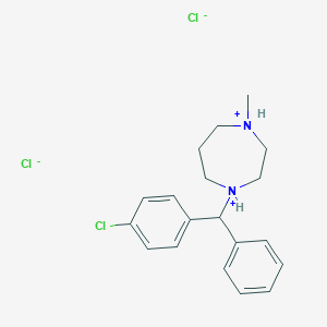 molecular formula C19H25Cl3N2 B155955 Homochlorcyclizine dihydrochloride CAS No. 1982-36-1
