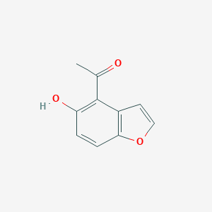 molecular formula C10H8O3 B155975 1-(5-Hydroxy-1-benzofuran-4-yl)ethan-1-one CAS No. 1627-18-5
