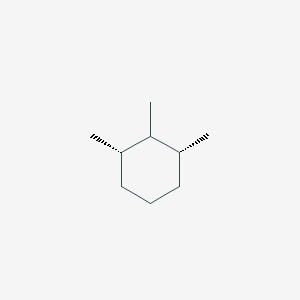 molecular formula C9H18 B155982 cis,trans,cis-1,2,3-Trimethylcyclohexane CAS No. 1839-88-9