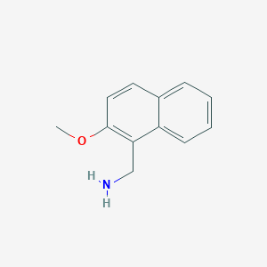 molecular formula C12H13NO B155987 (2-Methoxynaphthalen-1-yl)methanamine CAS No. 136402-93-2