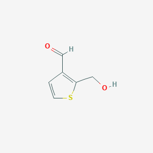 molecular formula C6H6O2S B155994 2-Hydroxymethyl-3-thiophenecarboxaldehyde CAS No. 128376-61-4