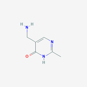 molecular formula C6H9N3O B155999 5-(Aminomethyl)-2-methylpyrimidin-4-ol CAS No. 1749-72-0