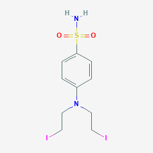 molecular formula C10H14I2N2O2S B156002 4-[Bis(2-iodoethyl)amino]benzenesulfonamide CAS No. 1669-83-6