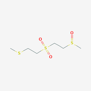 molecular formula C6H14O3S3 B156014 1-Methylsulfinyl-2-(2-(methylthio)ethylsulfonyl)ethane CAS No. 137371-97-2