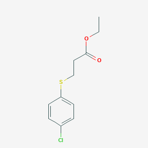 B156016 Ethyl 3-[(4-chlorophenyl)thio]propanoate CAS No. 137446-81-2