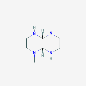 molecular formula C8H18N4 B156034 (4aR,8aR)-1,5-Dimethyldecahydropyrazino[2,3-b]pyrazine CAS No. 133859-65-1