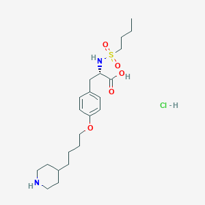 molecular formula C₂₂H₃₇ClN₂O₅S B156045 替罗非班盐酸盐 CAS No. 142373-60-2