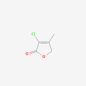 molecular formula C5H5ClO2 B156049 3-Chloro-4-methyl-2(5H)-furanone CAS No. 134705-35-4