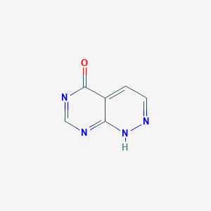molecular formula C6H4N4O B156054 Pyrimido[4,5-C]pyridazin-5(1H)-one CAS No. 34122-01-5