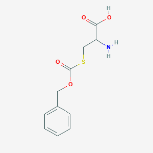molecular formula C11H13NO4S B156057 (R)-2-Amino-3-(((benzyloxy)carbonyl)thio)propanoic acid CAS No. 1625-72-5