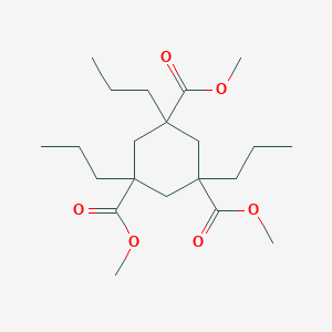 molecular formula C21H36O6 B156058 Trimethyl 1,3,5-tripropylcyclohexane-1,3,5-tricarboxylate CAS No. 131589-70-3