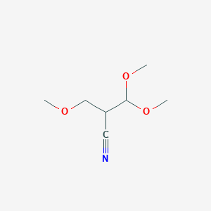 B156061 3,3-Dimethoxy-2-(methoxymethyl)propanenitrile CAS No. 1608-83-9