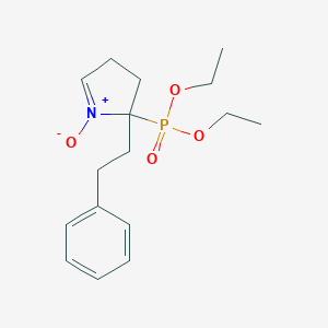 molecular formula C16H24NO4P B015607 2-(Diethoxyphosphoryl)-2-phenethyl-3,4-dihydro-2H-pyrrole 1-Oxide CAS No. 436099-08-0