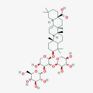 molecular formula C46H74O16 B156081 Araloside D CAS No. 135560-19-9