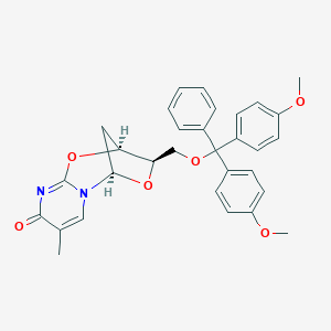 molecular formula C31H30N2O6 B015609 5'-O-(4,4'-Dimethoxytrityl)-2,3'-anhydrothymidine CAS No. 191474-13-2