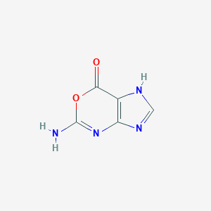 molecular formula C5H4N4O2 B156091 5-Aminoimidazo[4,5-d][1,3]oxazin-7(1H)-one CAS No. 130890-45-8