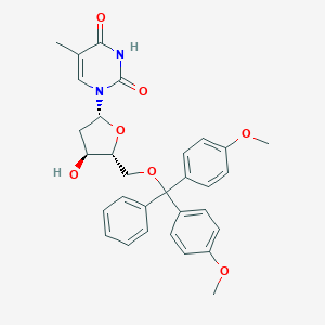 molecular formula C31H32N2O7 B015610 5'-O-(4,4'-Dimethoxytrityl)thymidine CAS No. 40615-39-2
