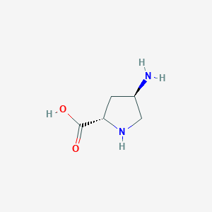 molecular formula C5H10N2O2 B156101 (2S,4R)-4-Aminopyrrolidine-2-carboxylic acid CAS No. 16257-88-8