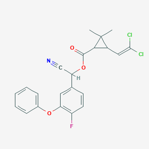 molecular formula C22H18Cl2FNO3 B156107 Cyfluthrin CAS No. 68359-37-5
