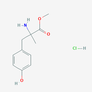 methyl (2S)-2-amino-3-(4-hydroxyphenyl)-2-methylpropanoate;methyl (2R)-2-amino-3-(4-hydroxyphenyl)-2-methylpropanoate;dihydrochloride