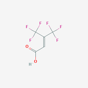 molecular formula C5H2F6O2 B156138 4,4,4-Trifluoro-3-(trifluoromethyl)crotonic acid CAS No. 1763-28-6
