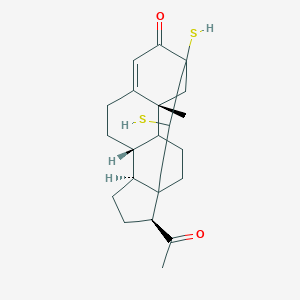 molecular formula C23H32O2S2 B156151 18-Ethylenedithioprogesterone CAS No. 134028-69-6