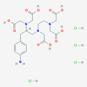 molecular formula C21H34Cl4N4O10 B156176 1-(4-Aminobenzyl)-DTPA CAS No. 133097-22-0