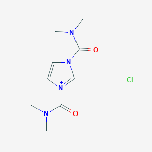 molecular formula C9H15ClN4O2 B156180 1,3-Bis(dimethylcarbamoyl)-imidazolium chloride CAS No. 135756-61-5