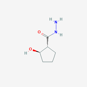 molecular formula C6H12N2O2 B156198 (1R,2R)-2-hydroxycyclopentane-1-carbohydrazide CAS No. 130023-72-2