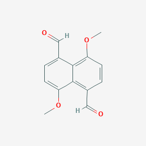 molecular formula C14H12O4 B156206 1,5-二甲酰基-4,8-二甲氧基萘 CAS No. 128038-44-8