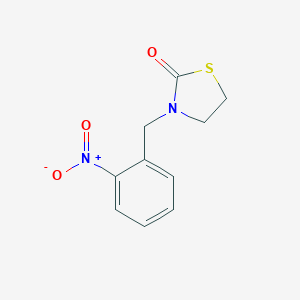 molecular formula C10H10N2O3S B156212 3-(2-Nitrophenylmethyl)-2-thiazolidinone CAS No. 136499-29-1