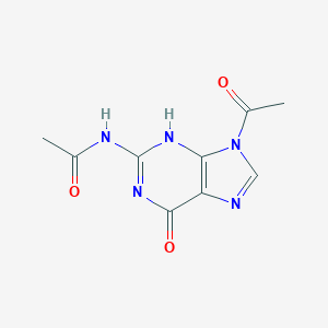 molecular formula C9H9N5O3 B015622 N2,9-Diacetylguanine CAS No. 3056-33-5