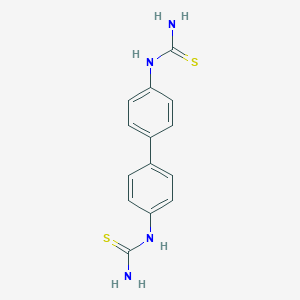 [4-[4-(Carbamothioylamino)phenyl]phenyl]thiourea