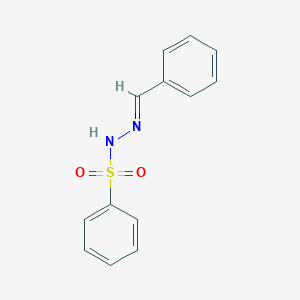 molecular formula C13H12N2O2S B156233 Benzenesulfonic acid, benzylidenehydrazide CAS No. 1666-16-6