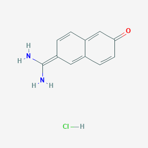 molecular formula C11H11ClN2O B015624 6-Amidino-2-naphthol hydrochloride CAS No. 66217-10-5