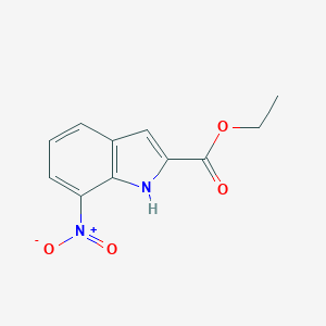molecular formula C11H10N2O4 B156242 Ethyl 7-nitro-1H-indole-2-carboxylate CAS No. 6960-46-9